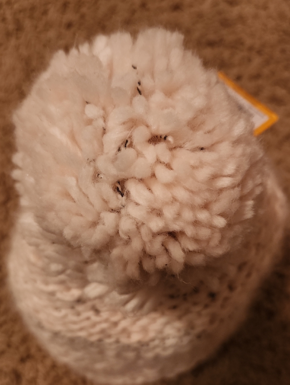 NWT Carhartt Cream Chunky Knit Pom Beanie - Picture 5 of 9